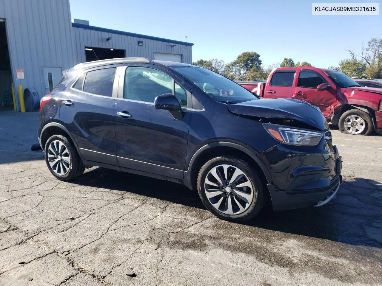 2021 Buick Encore Preferred VIN: KL4CJASB9MB321635 Lot: 74755014