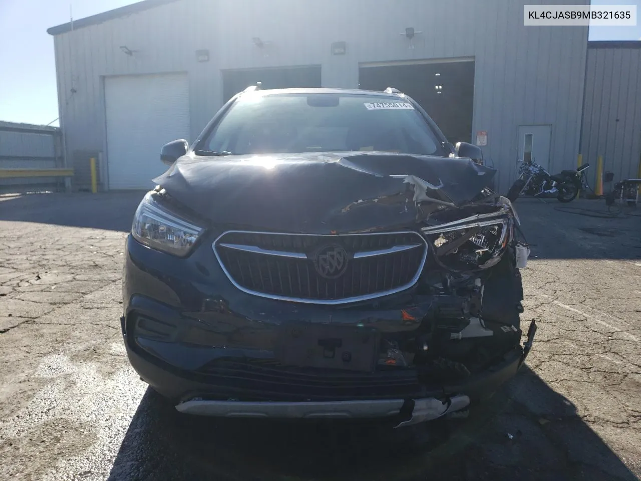 2021 Buick Encore Preferred VIN: KL4CJASB9MB321635 Lot: 74755014