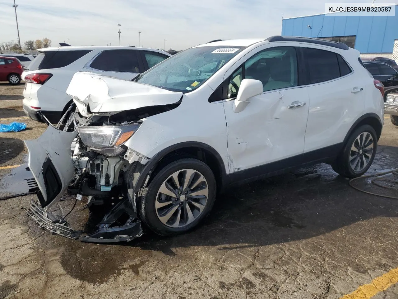 2021 Buick Encore Preferred VIN: KL4CJESB9MB320587 Lot: 76666664