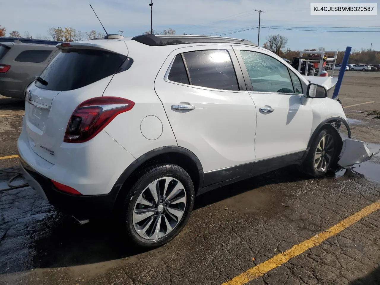 2021 Buick Encore Preferred VIN: KL4CJESB9MB320587 Lot: 76666664