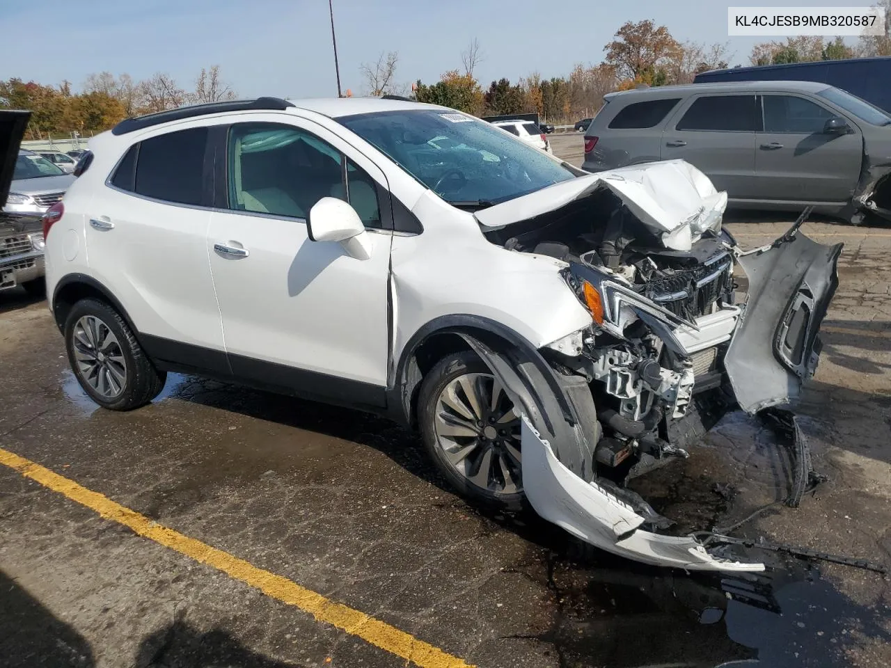 2021 Buick Encore Preferred VIN: KL4CJESB9MB320587 Lot: 76666664