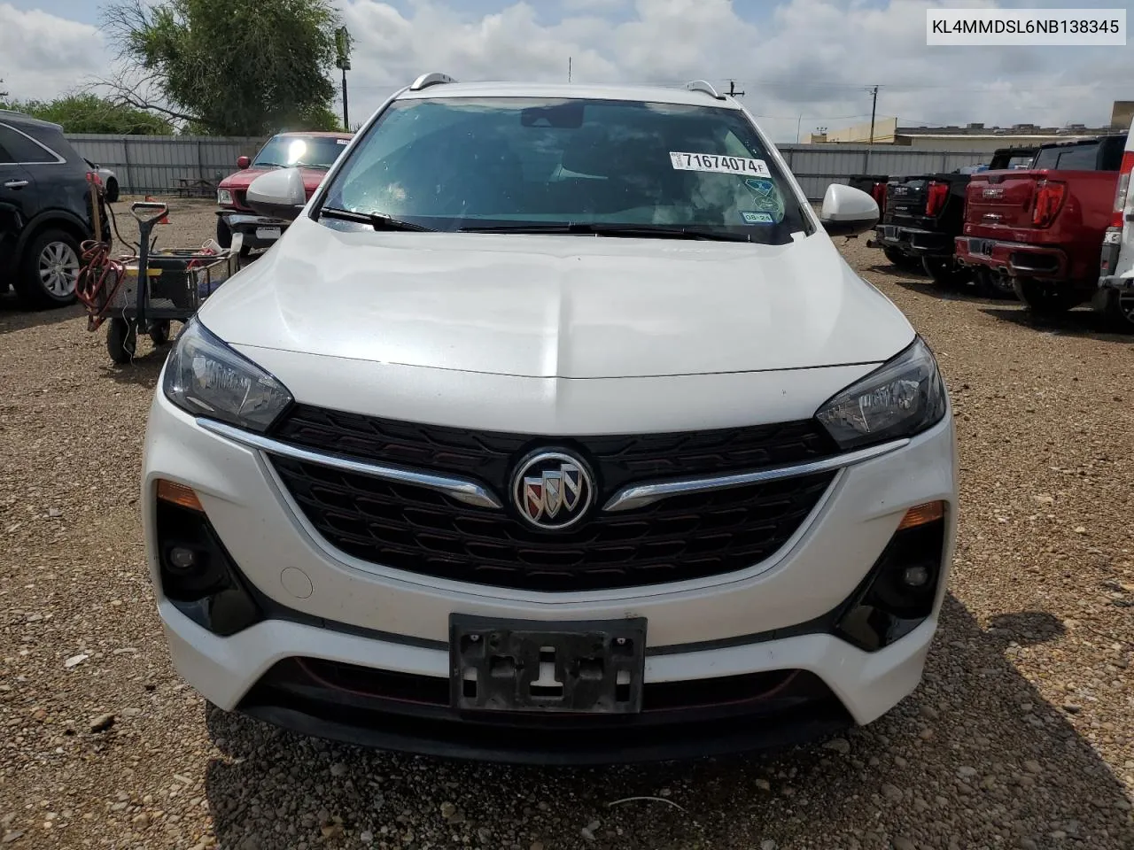 KL4MMDSL6NB138345 2022 Buick Encore Gx Select