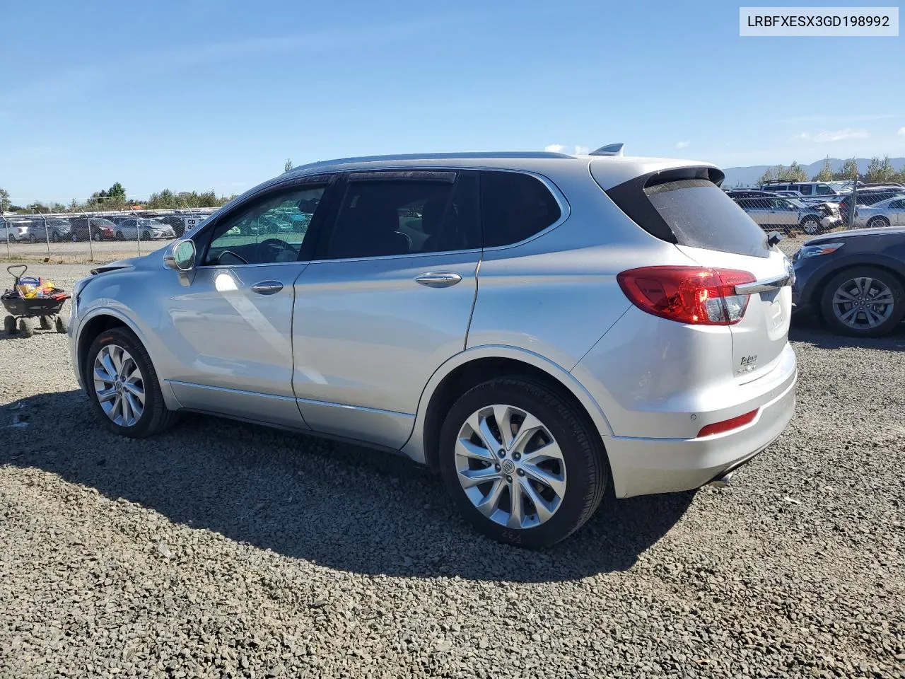 2016 Buick Envision Premium VIN: LRBFXESX3GD198992 Lot: 72047544