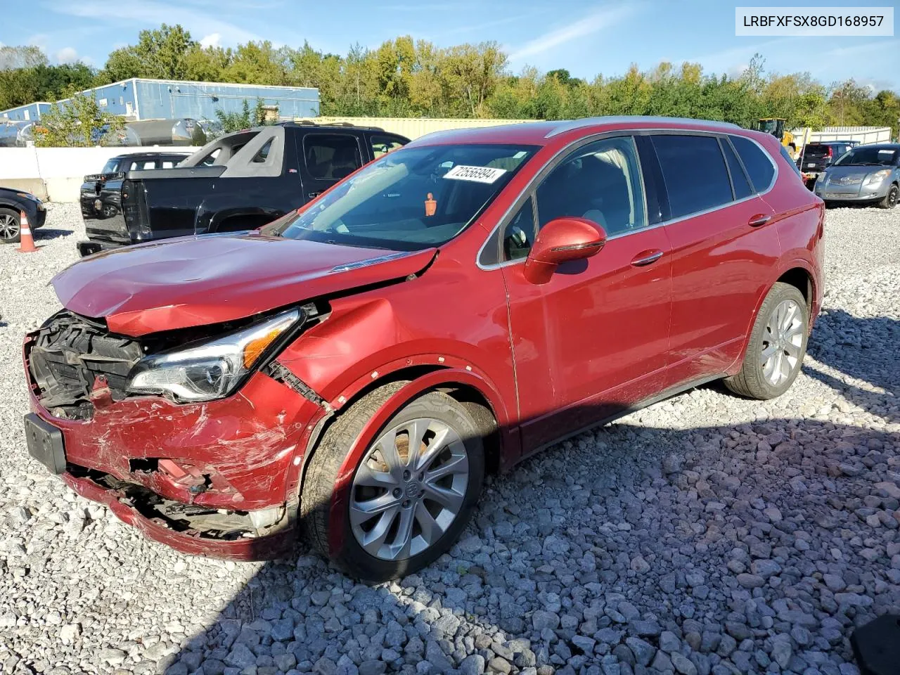 2016 Buick Envision Premium VIN: LRBFXFSX8GD168957 Lot: 72556994