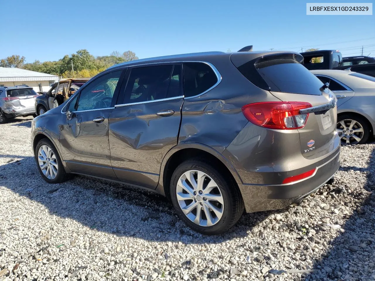 2016 Buick Envision Premium VIN: LRBFXESX1GD243329 Lot: 76341134