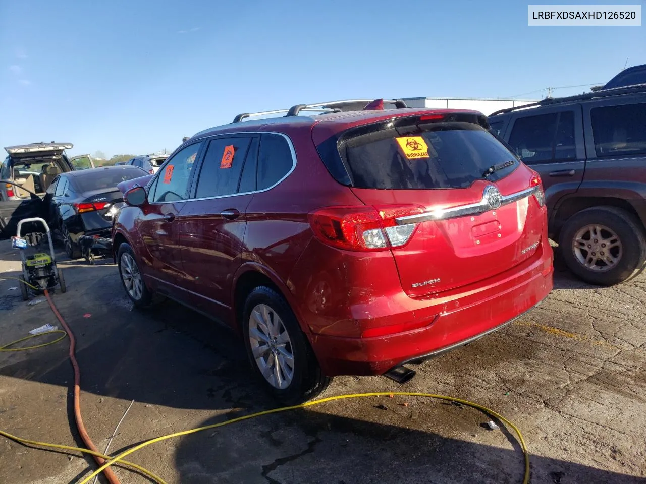 2017 Buick Envision Essence VIN: LRBFXDSAXHD126520 Lot: 73787064