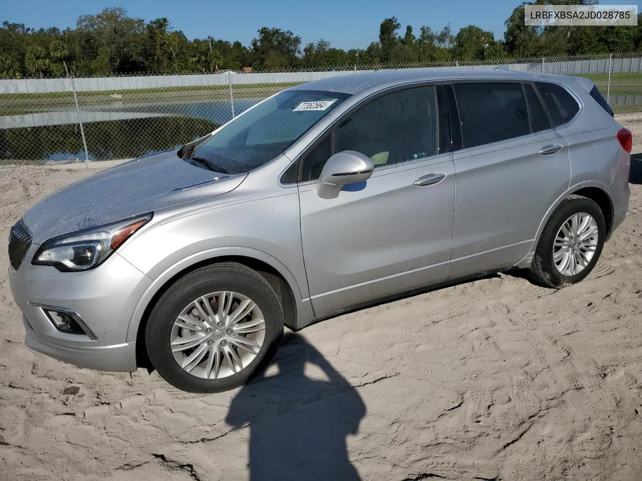 2018 Buick Envision Preferred VIN: LRBFXBSA2JD028785 Lot: 77362564