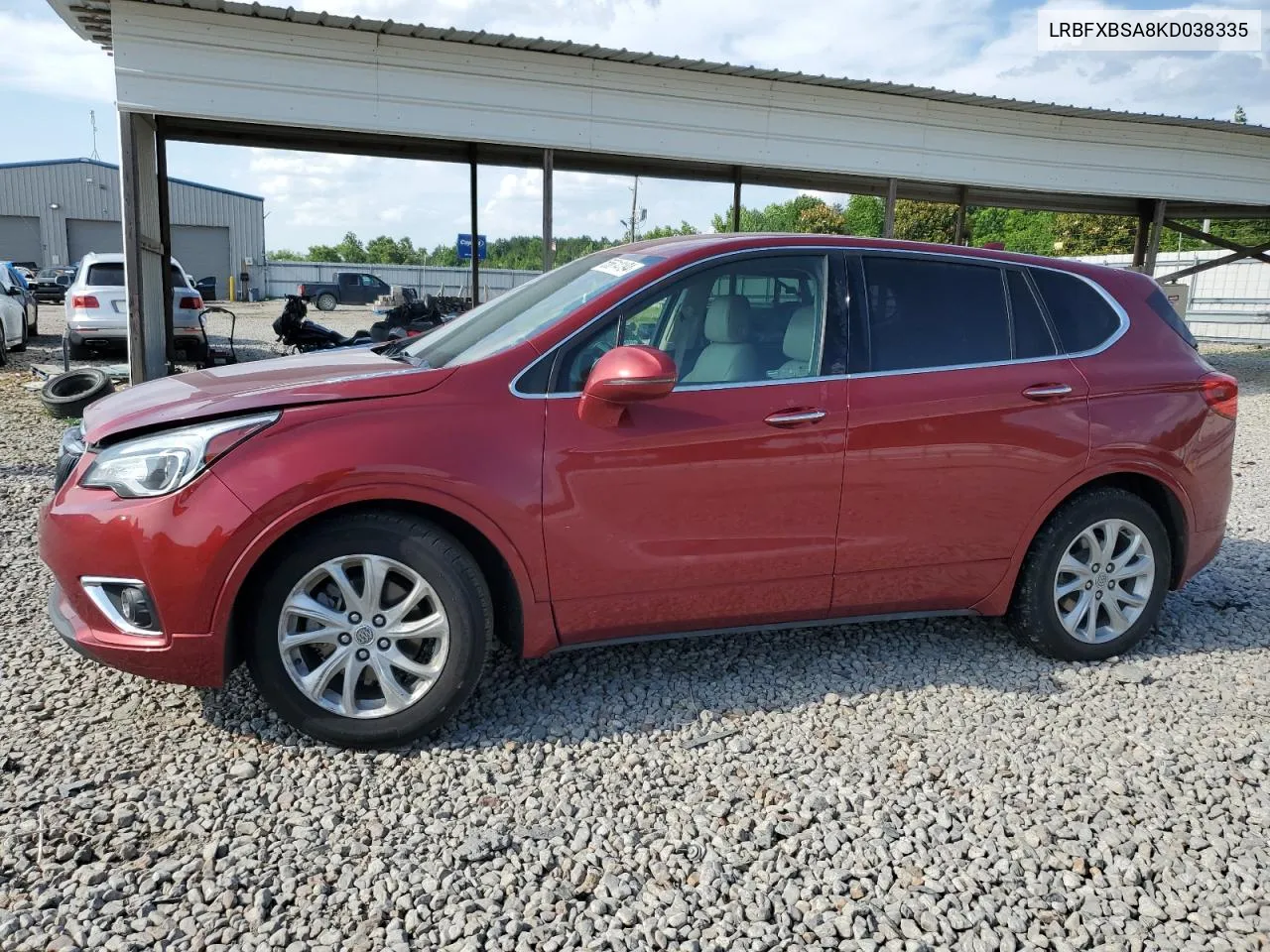 2019 Buick Envision Preferred VIN: LRBFXBSA8KD038335 Lot: 55614194