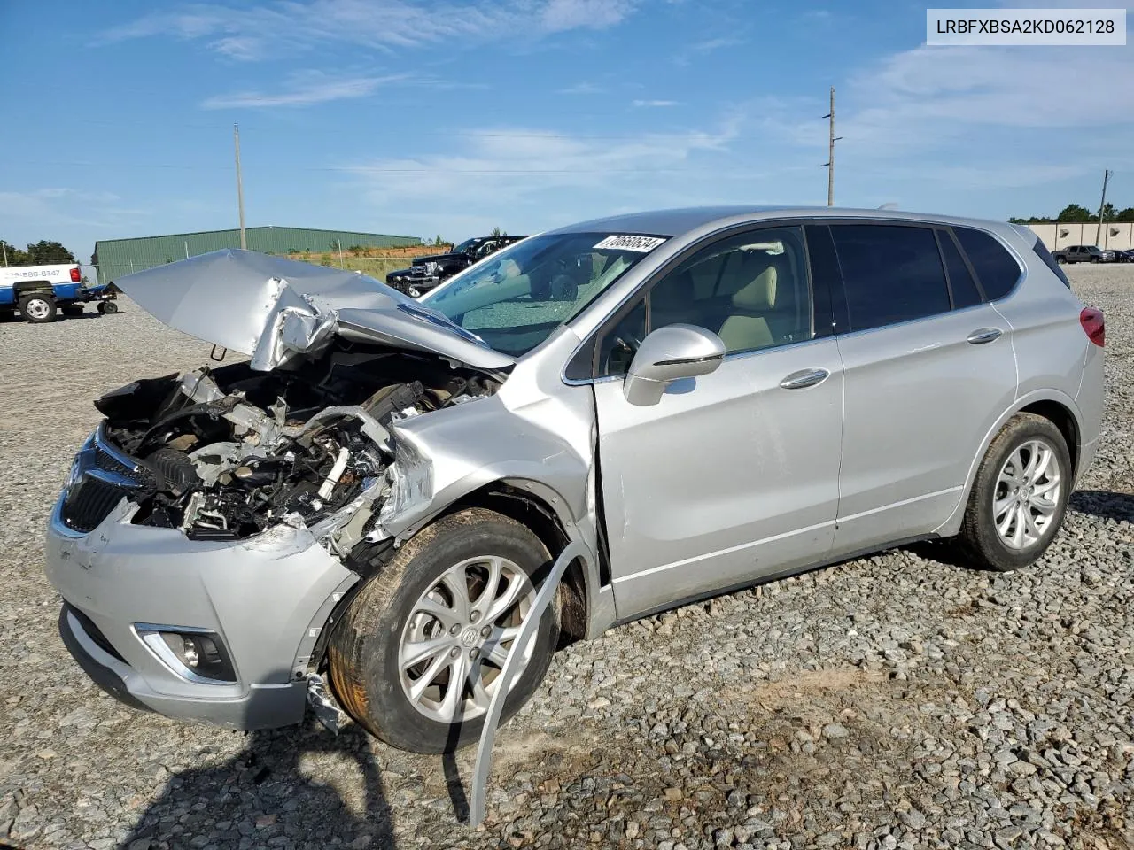 2019 Buick Envision Preferred VIN: LRBFXBSA2KD062128 Lot: 70660634