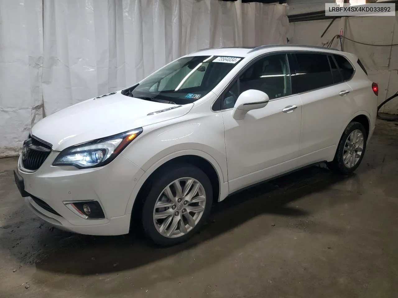 2019 Buick Envision Premium Ii VIN: LRBFX4SX4KD033892 Lot: 73564034