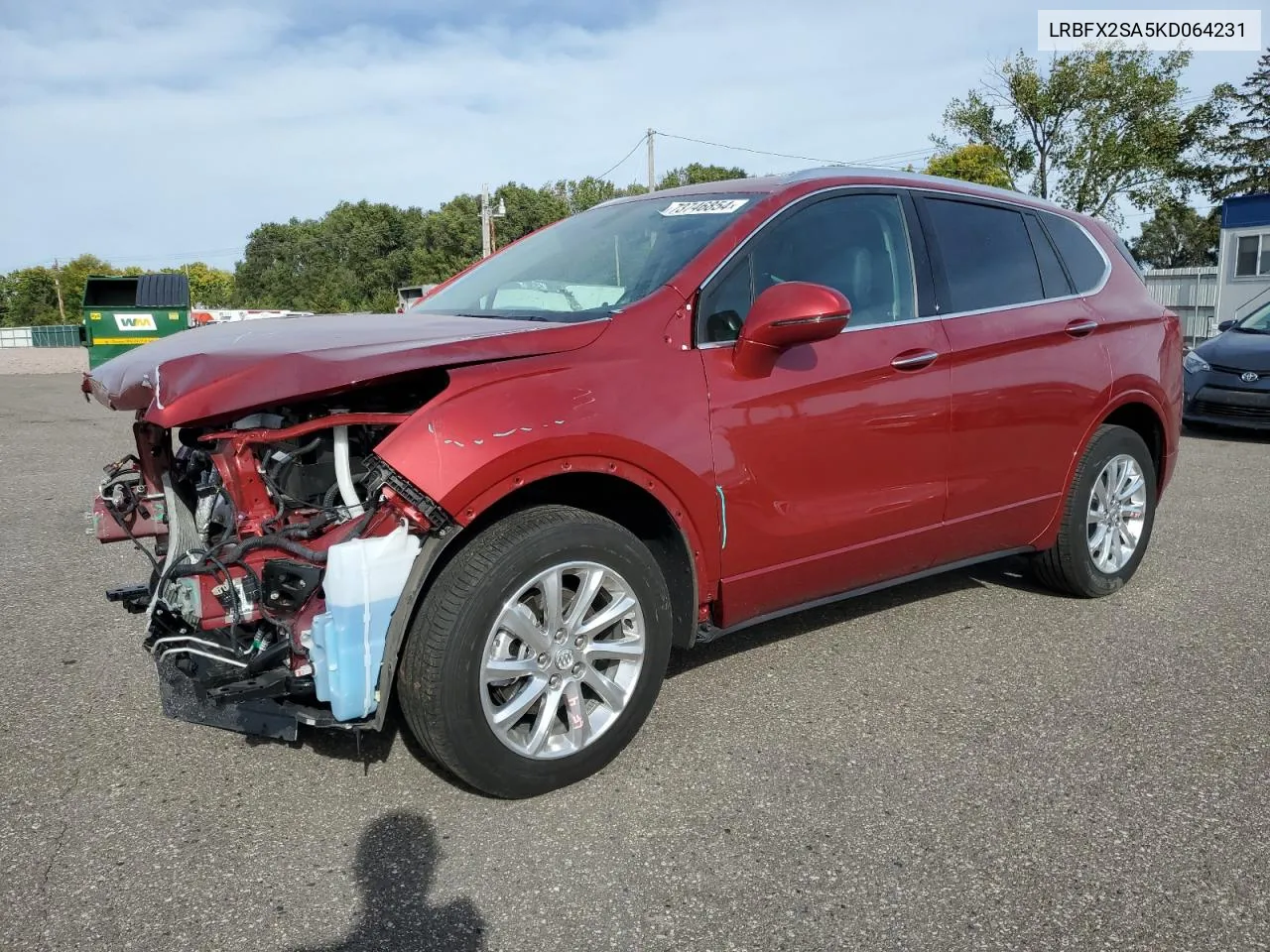 2019 Buick Envision Essence VIN: LRBFX2SA5KD064231 Lot: 73746854