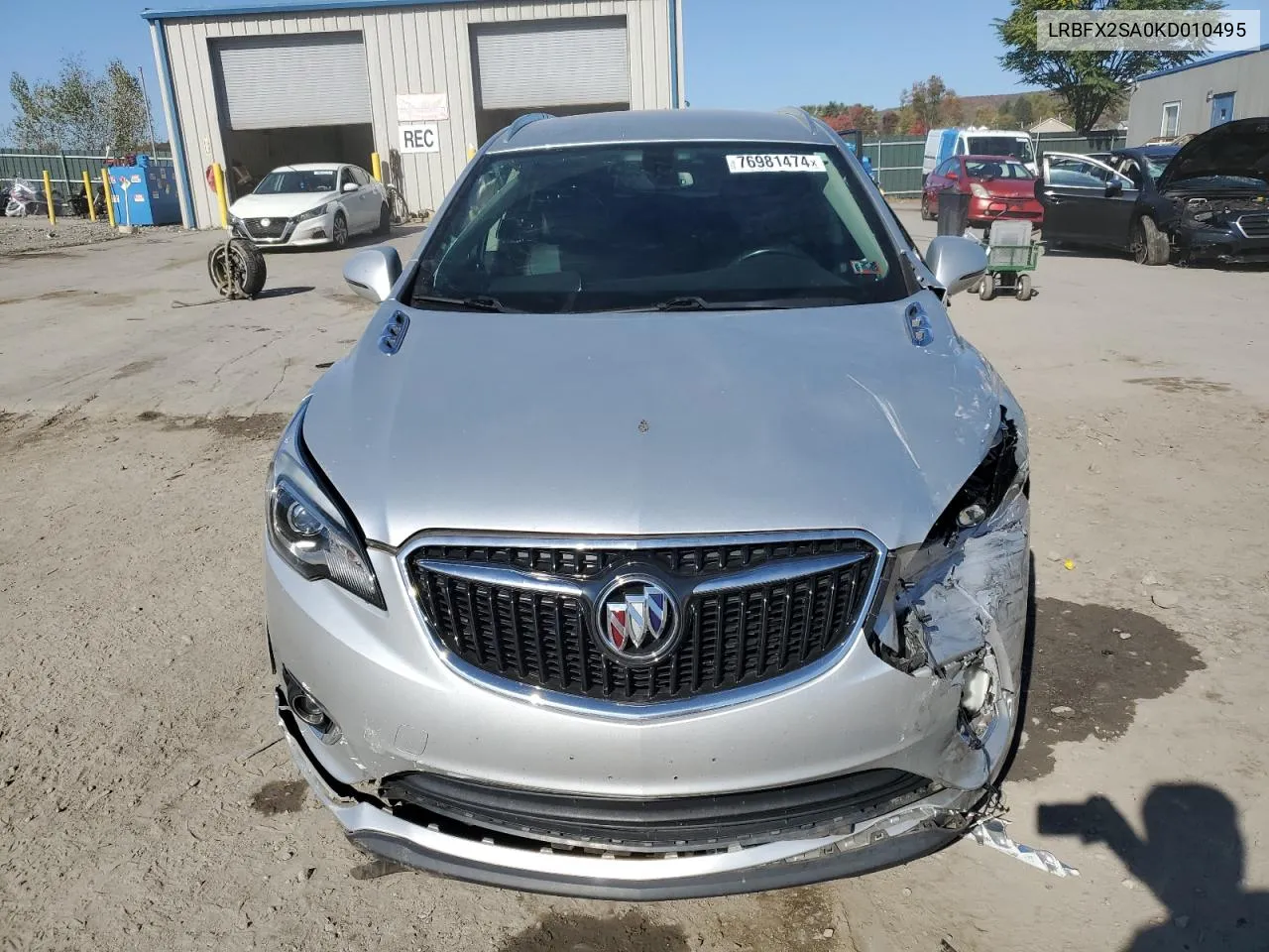 2019 Buick Envision Essence VIN: LRBFX2SA0KD010495 Lot: 76981474