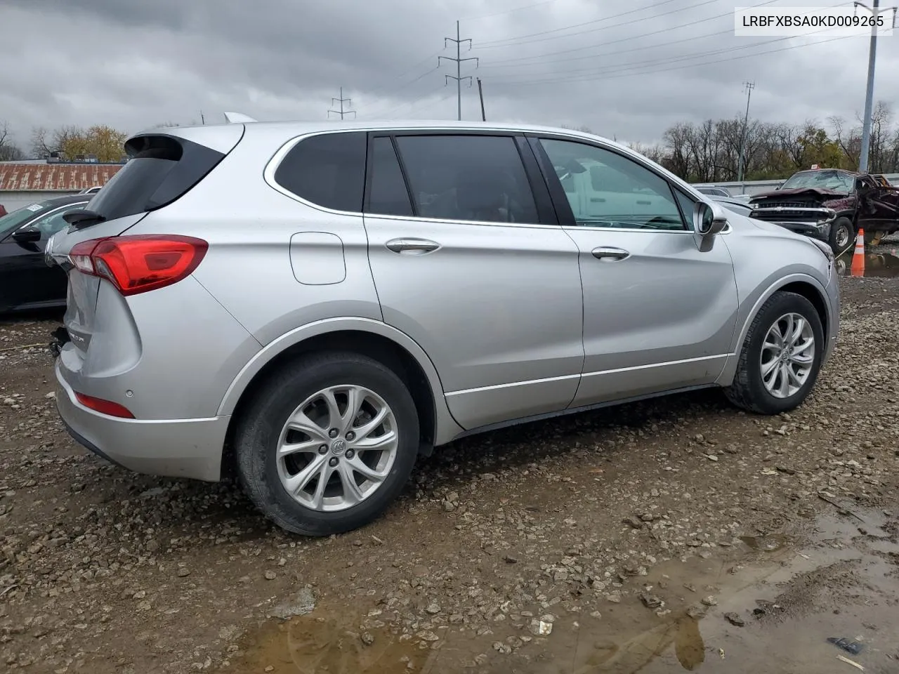 2019 Buick Envision Preferred VIN: LRBFXBSA0KD009265 Lot: 79114384