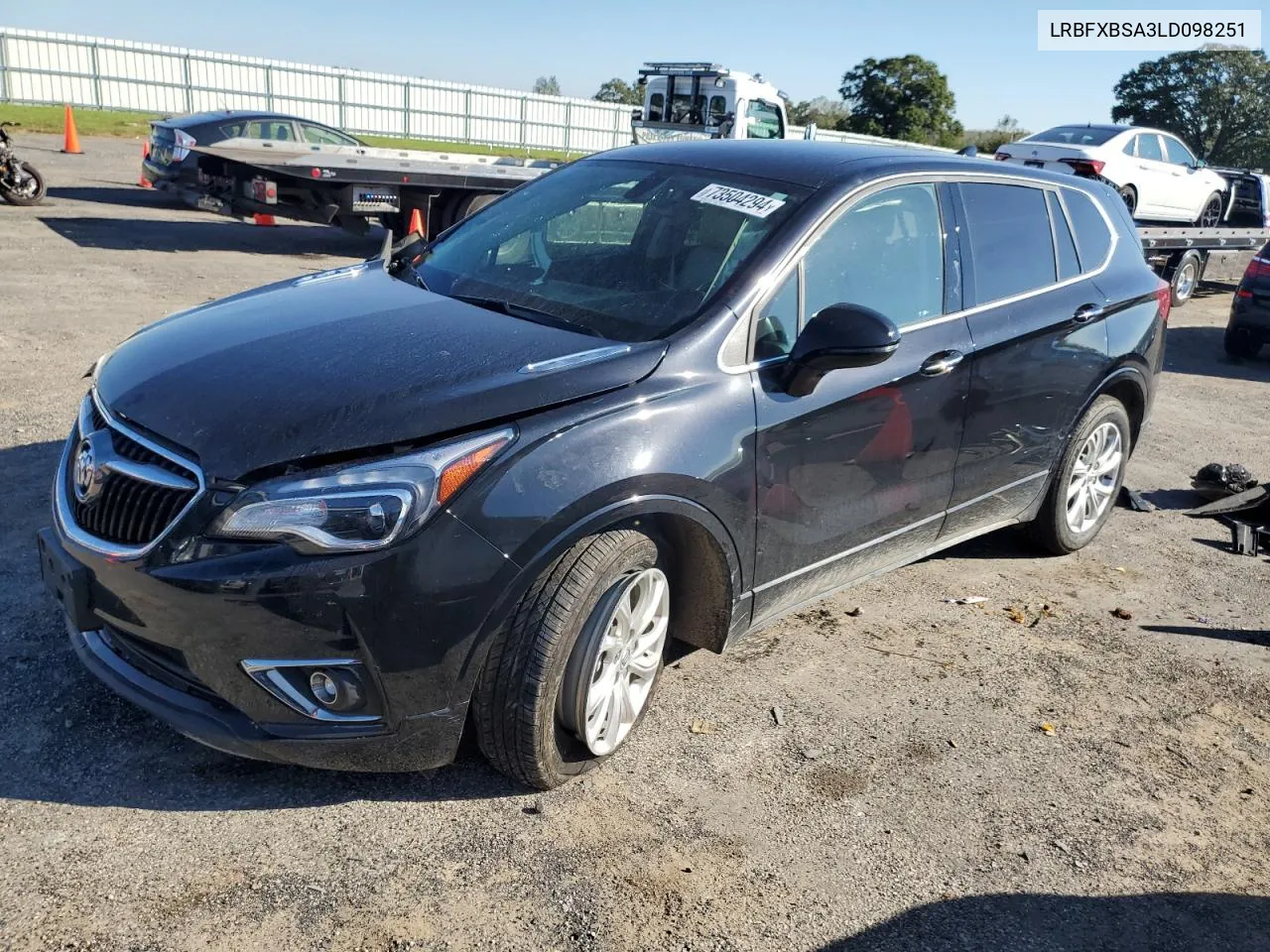 2020 Buick Envision Preferred VIN: LRBFXBSA3LD098251 Lot: 73504294