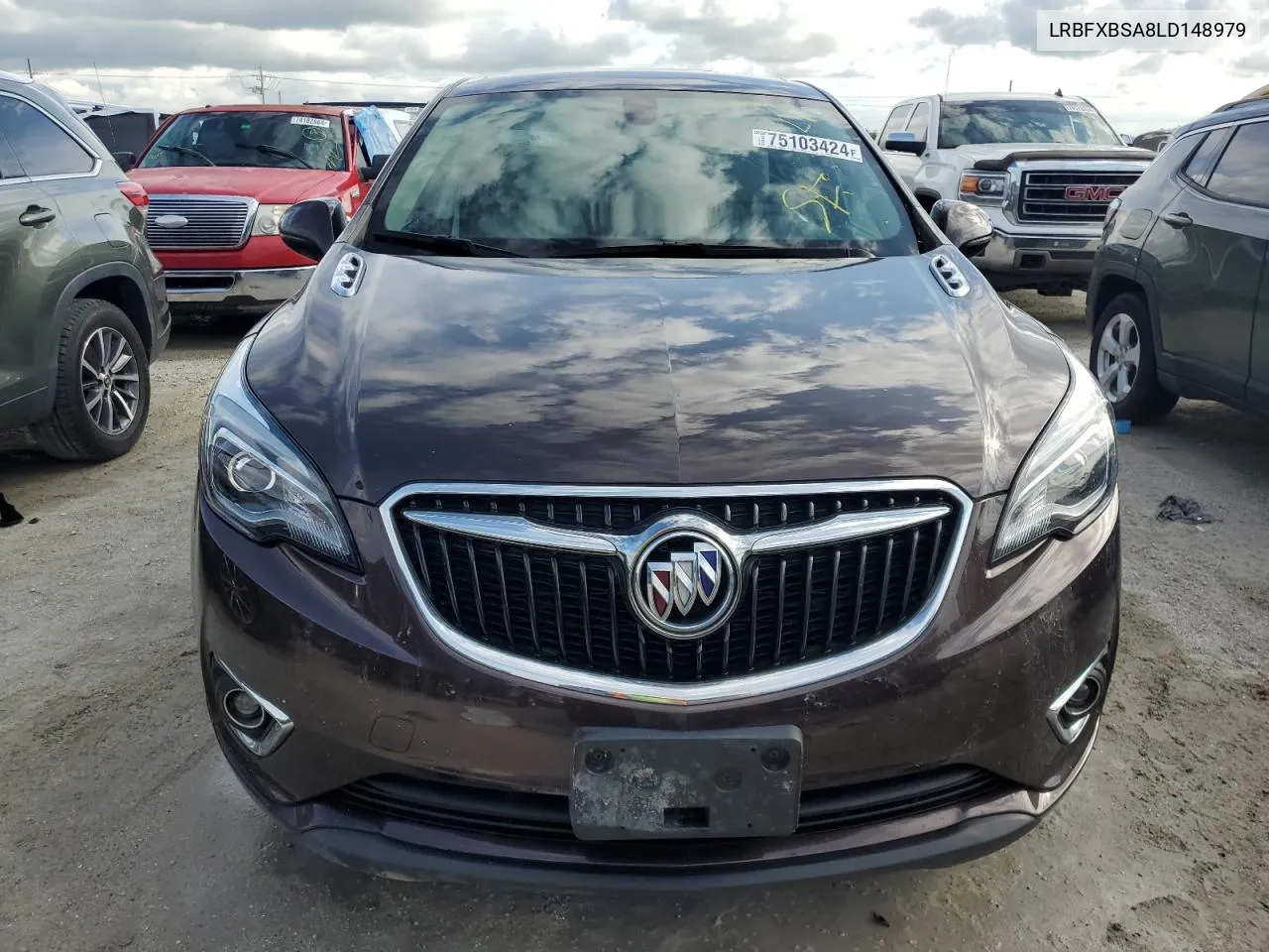 2020 Buick Envision Preferred VIN: LRBFXBSA8LD148979 Lot: 75103424