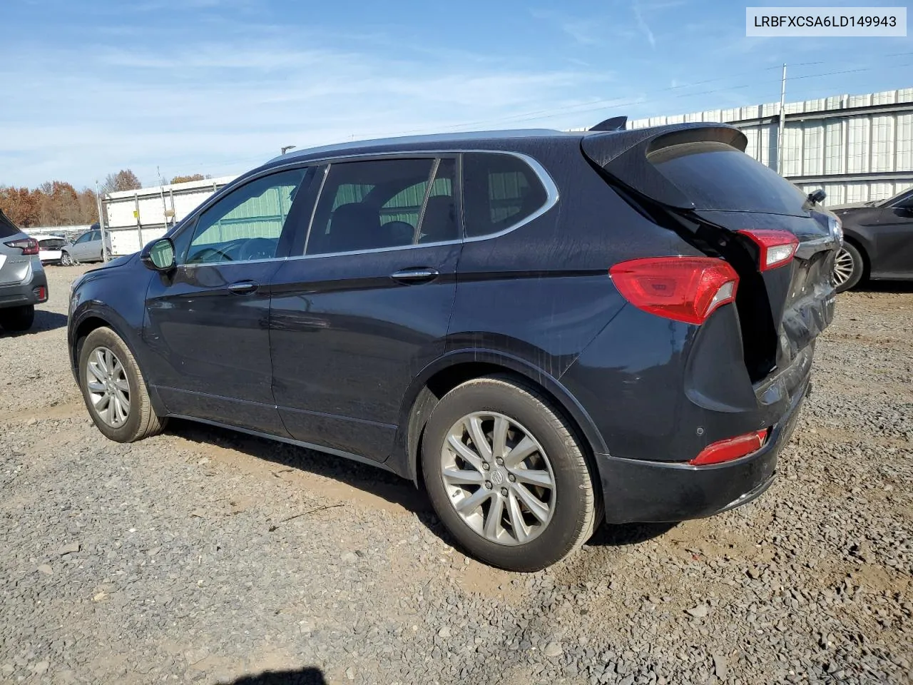 2020 Buick Envision Essence VIN: LRBFXCSA6LD149943 Lot: 78521454