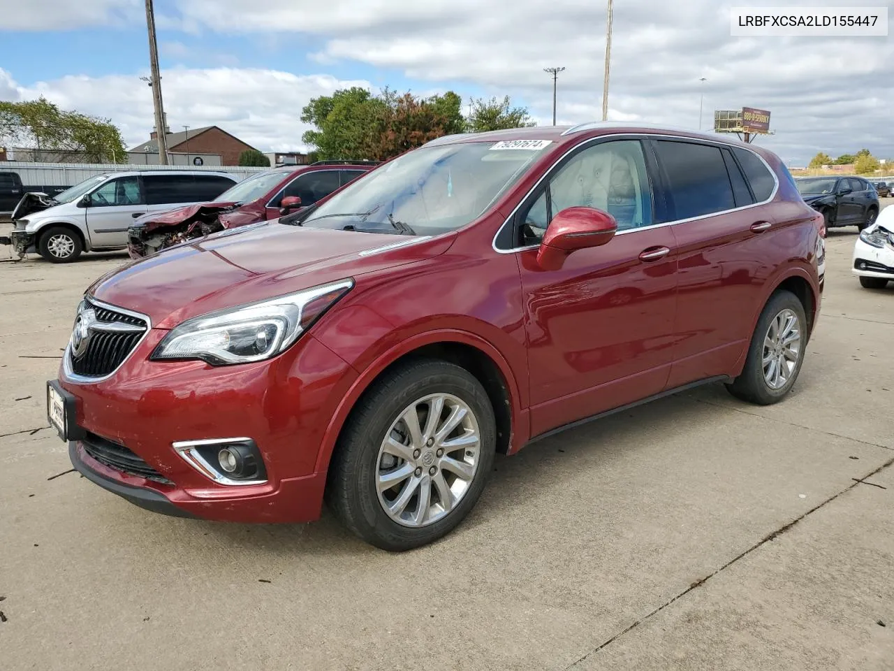 2020 Buick Envision Essence VIN: LRBFXCSA2LD155447 Lot: 79297674