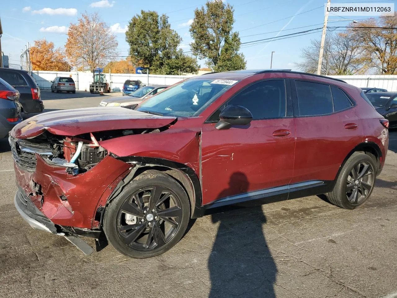 2021 Buick Envision Essence VIN: LRBFZNR41MD112063 Lot: 78773944