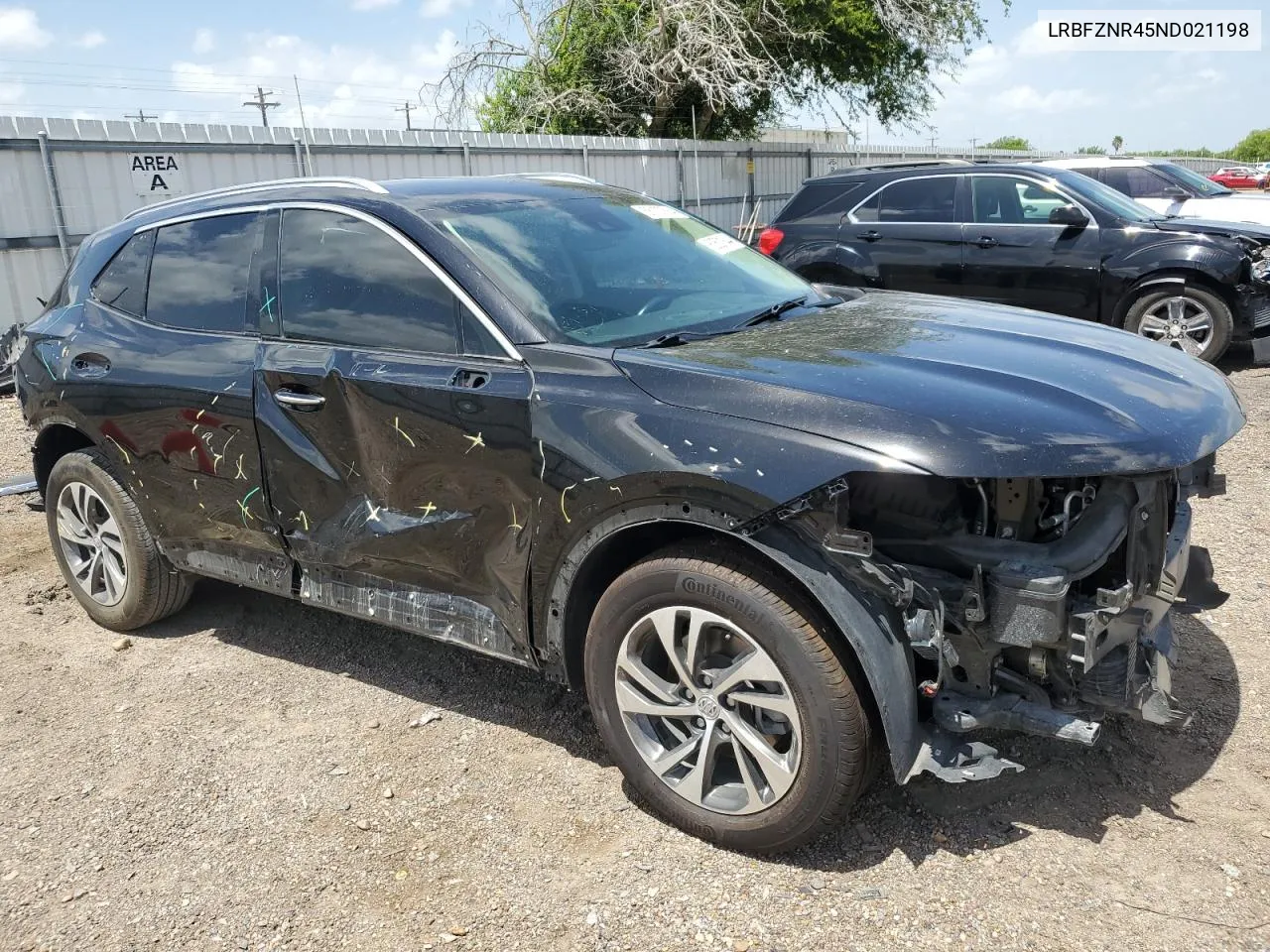 2022 Buick Envision Essence VIN: LRBFZNR45ND021198 Lot: 60501844