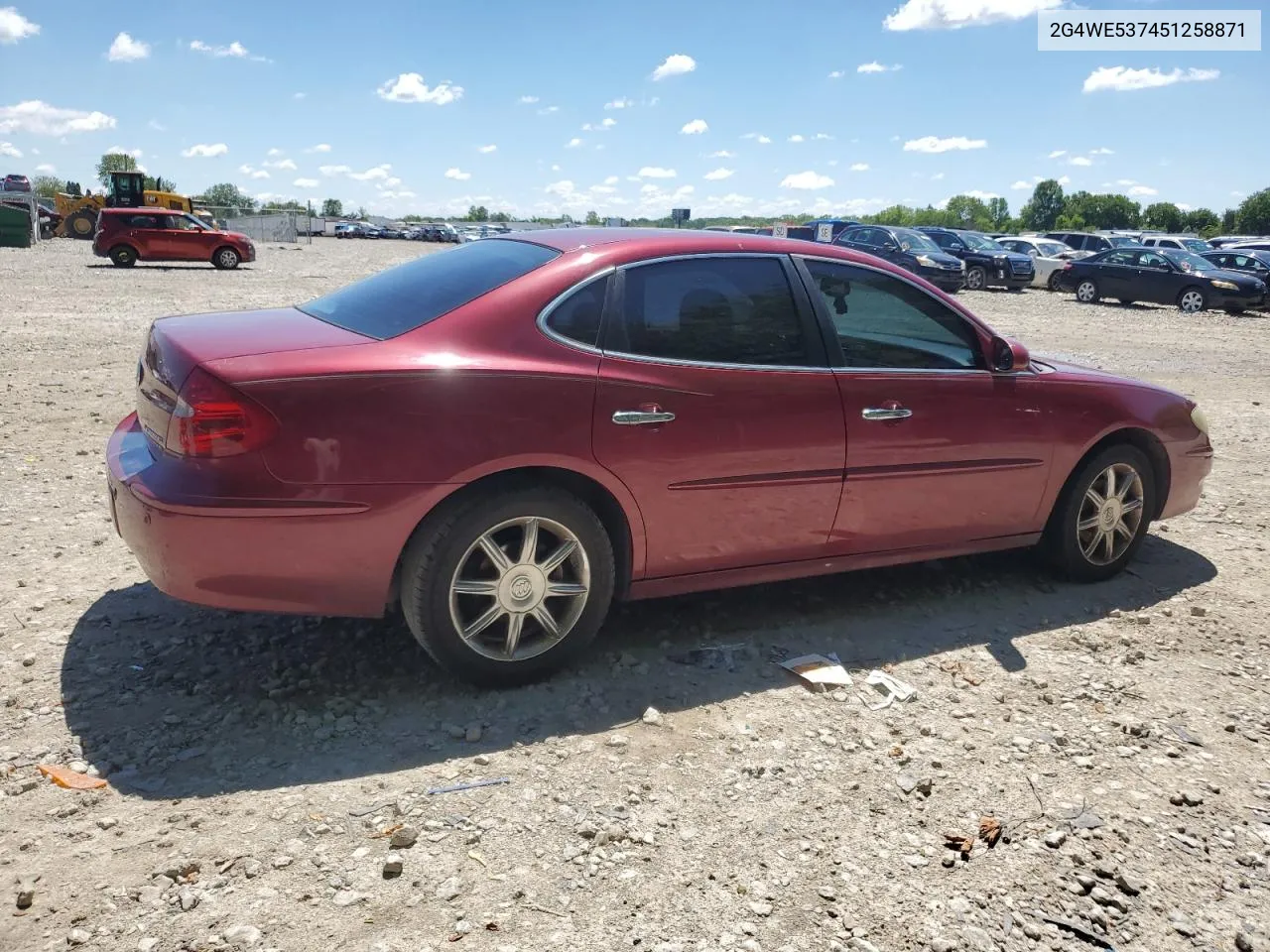 2005 Buick Lacrosse Cxs VIN: 2G4WE537451258871 Lot: 60271904