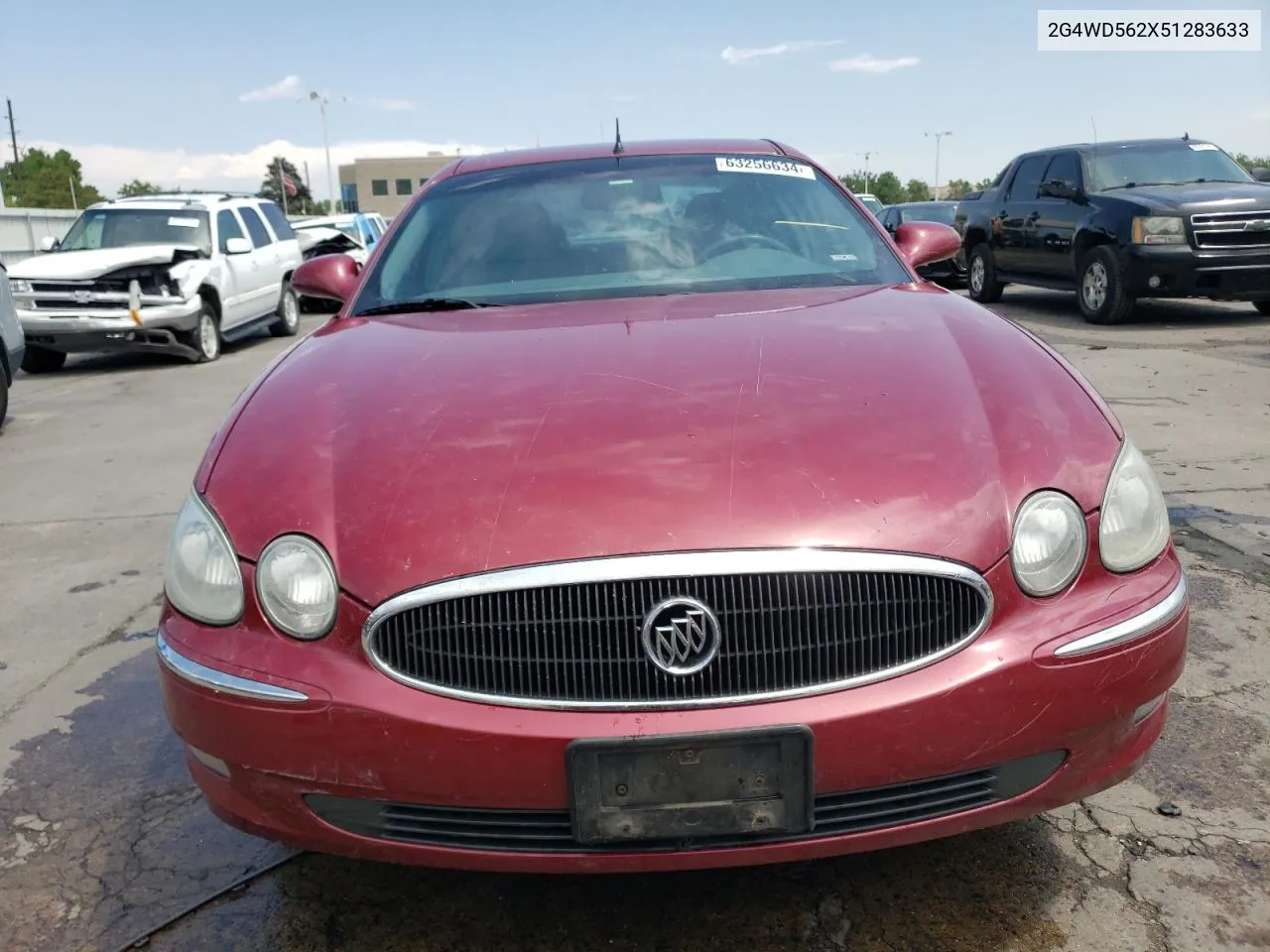 2005 Buick Lacrosse Cxl VIN: 2G4WD562X51283633 Lot: 63256634