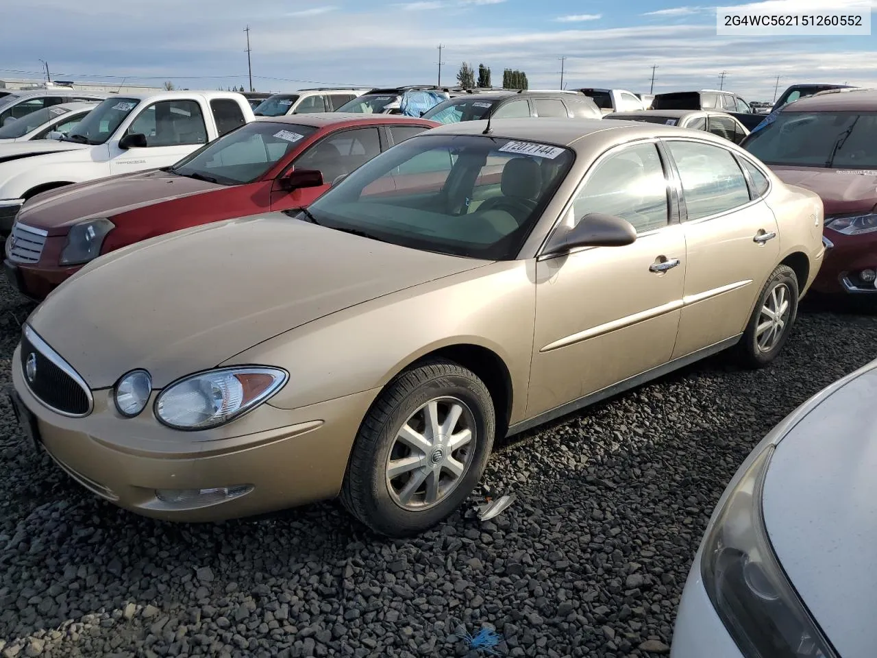 2005 Buick Lacrosse Cx VIN: 2G4WC562151260552 Lot: 72077144