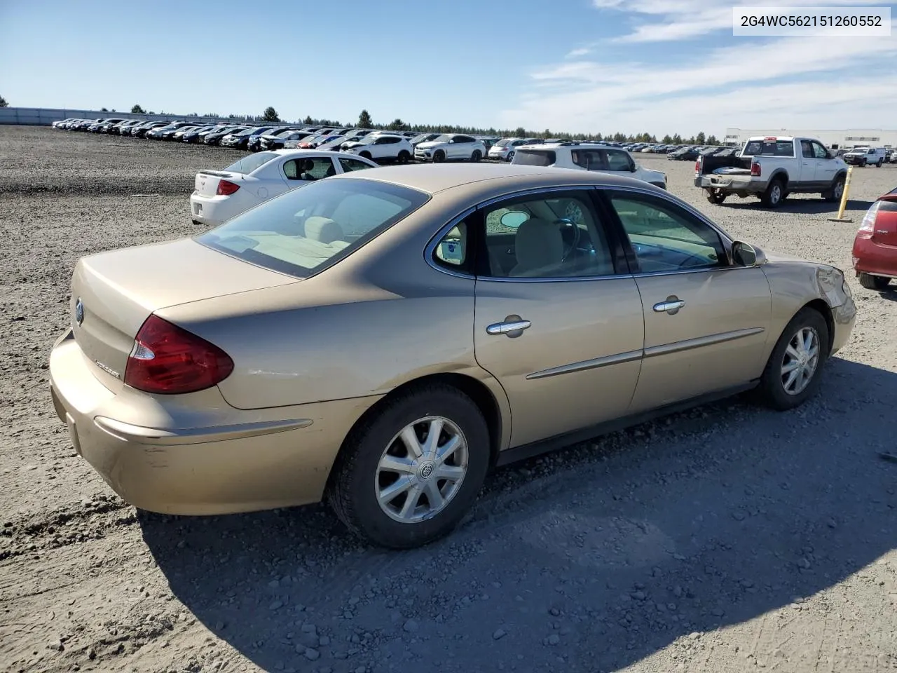 2005 Buick Lacrosse Cx VIN: 2G4WC562151260552 Lot: 72077144