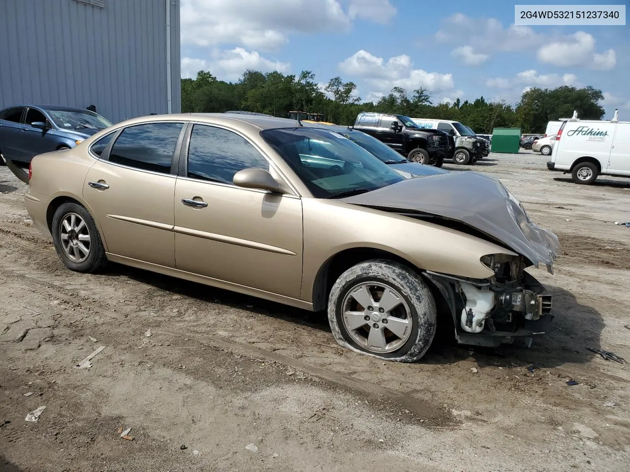 2005 Buick Lacrosse Cxl VIN: 2G4WD532151237340 Lot: 72200364