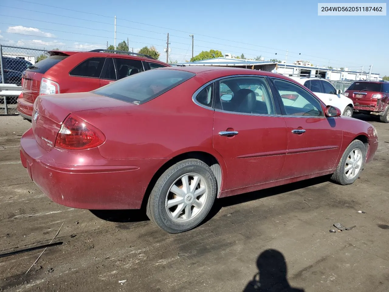 2005 Buick Lacrosse Cxl VIN: 2G4WD562051187462 Lot: 72387844