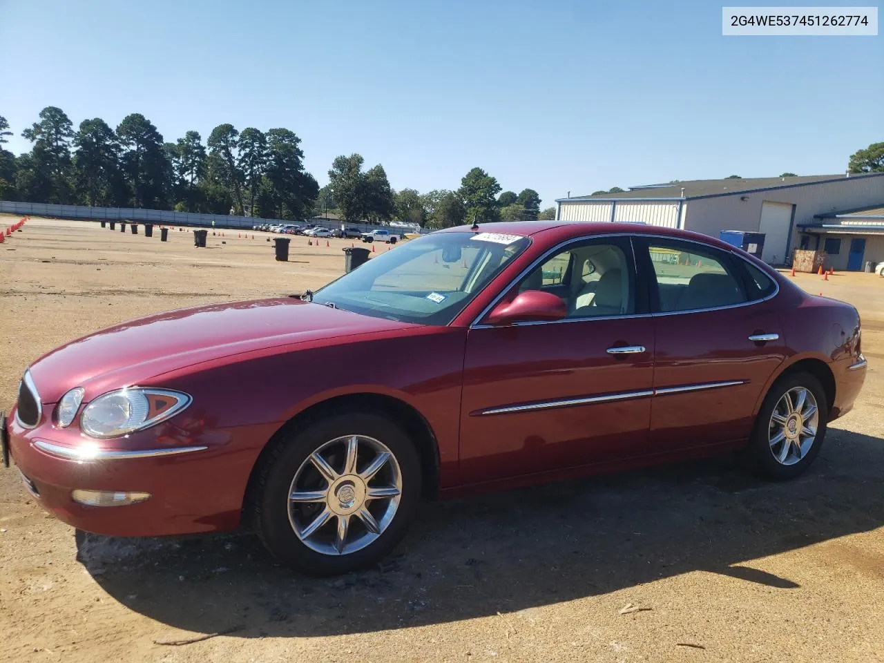 2005 Buick Lacrosse Cxs VIN: 2G4WE537451262774 Lot: 73215884