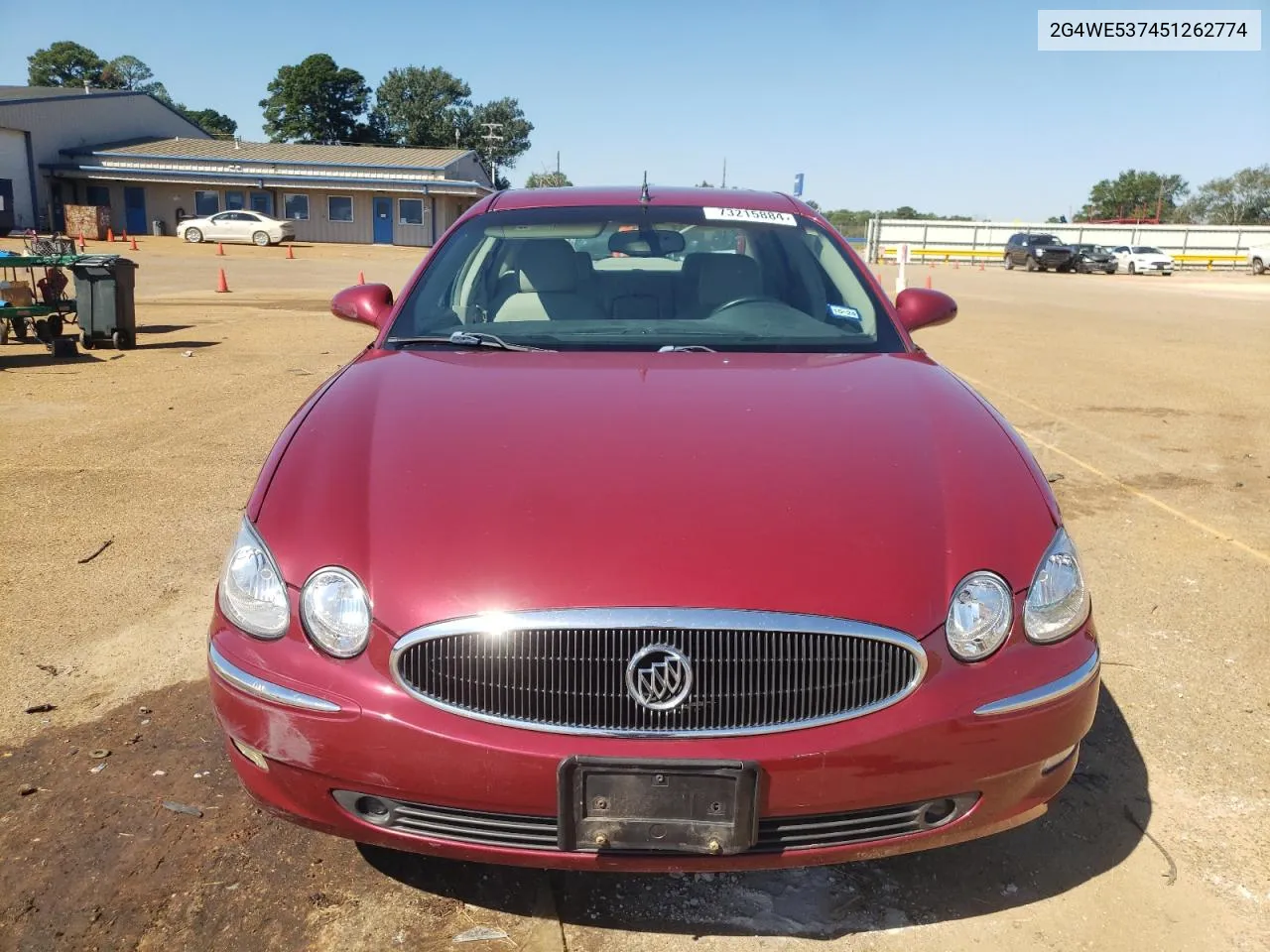 2005 Buick Lacrosse Cxs VIN: 2G4WE537451262774 Lot: 73215884