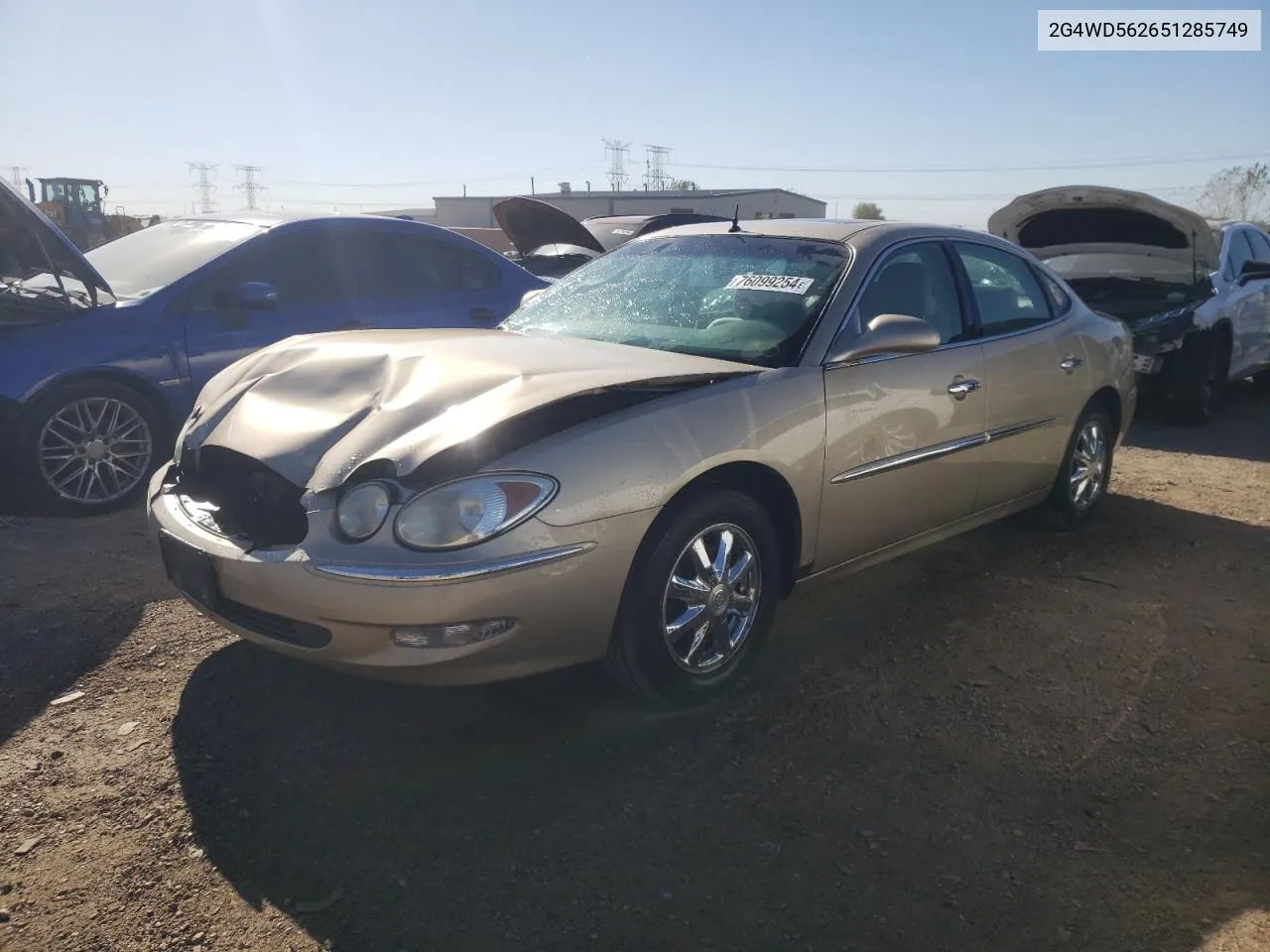 2005 Buick Lacrosse Cxl VIN: 2G4WD562651285749 Lot: 76099254