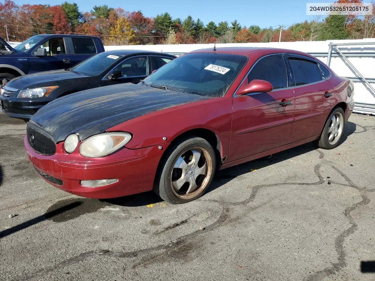 2005 Buick Lacrosse Cxl VIN: 2G4WD532651205175 Lot: 78175224