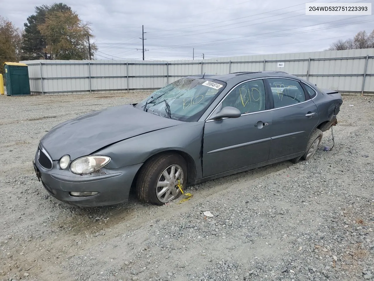 2005 Buick Lacrosse Cxl VIN: 2G4WD532751223393 Lot: 78984614