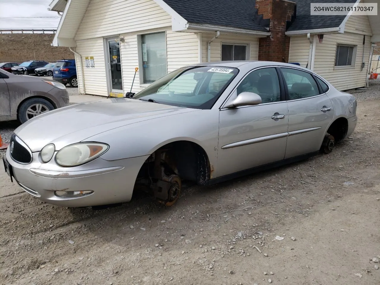 2006 Buick Lacrosse Cx VIN: 2G4WC582161170347 Lot: 42676994