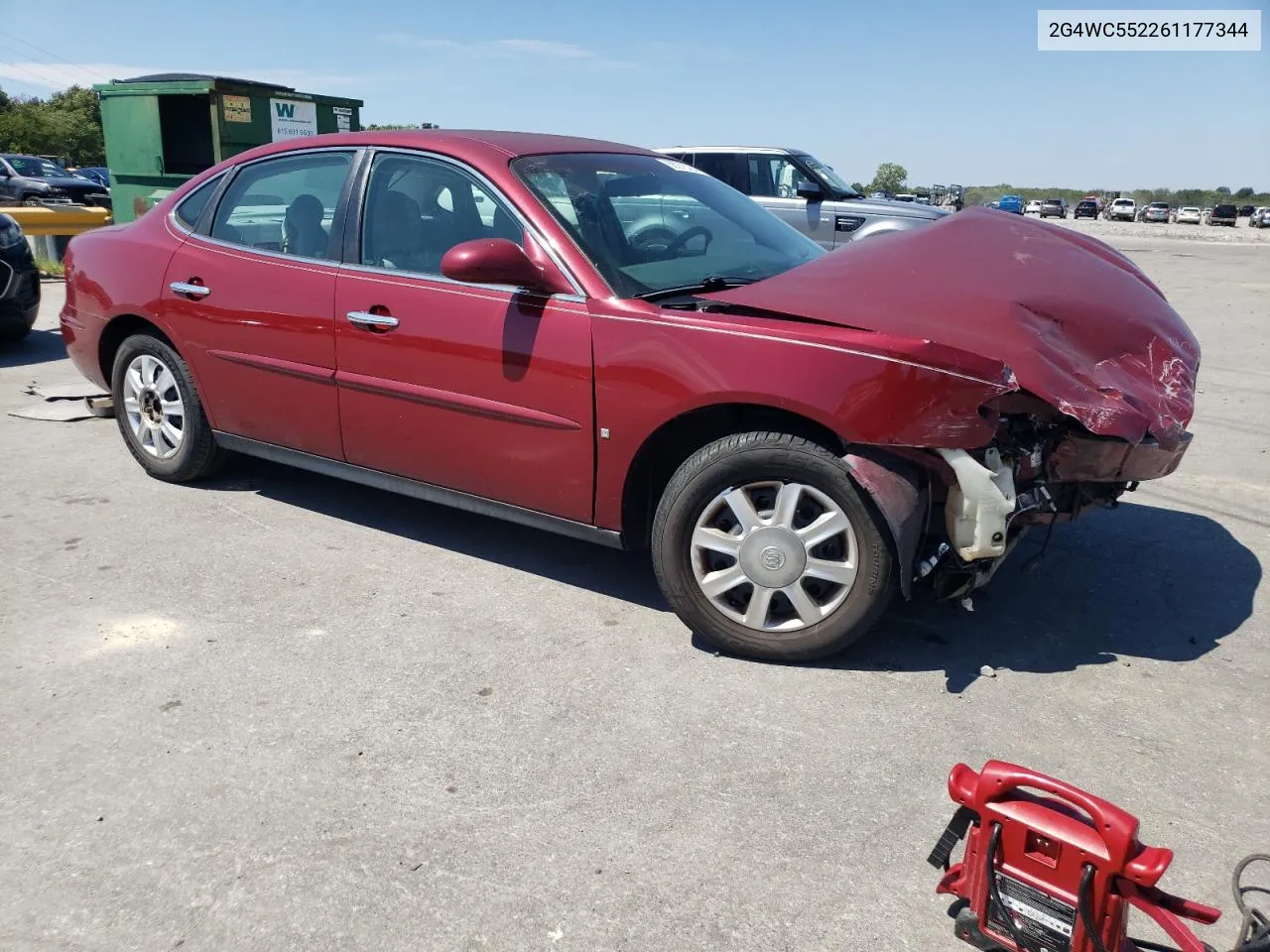 2G4WC552261177344 2006 Buick Lacrosse Cx