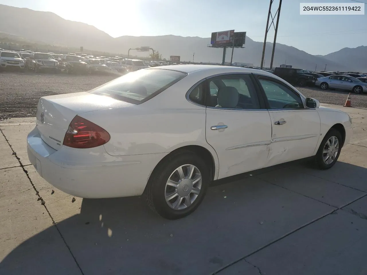 2G4WC552361119422 2006 Buick Lacrosse Cx