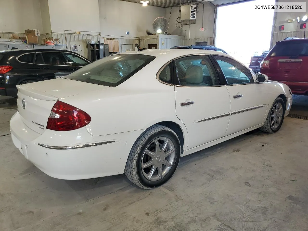 2006 Buick Lacrosse Cxs VIN: 2G4WE587361218520 Lot: 71822854