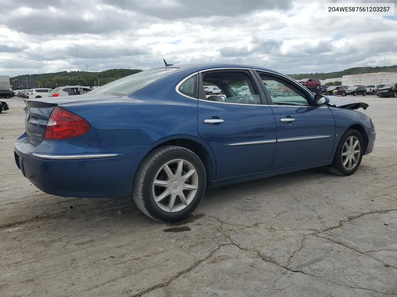 2006 Buick Lacrosse Cxs VIN: 2G4WE587561203257 Lot: 72137004