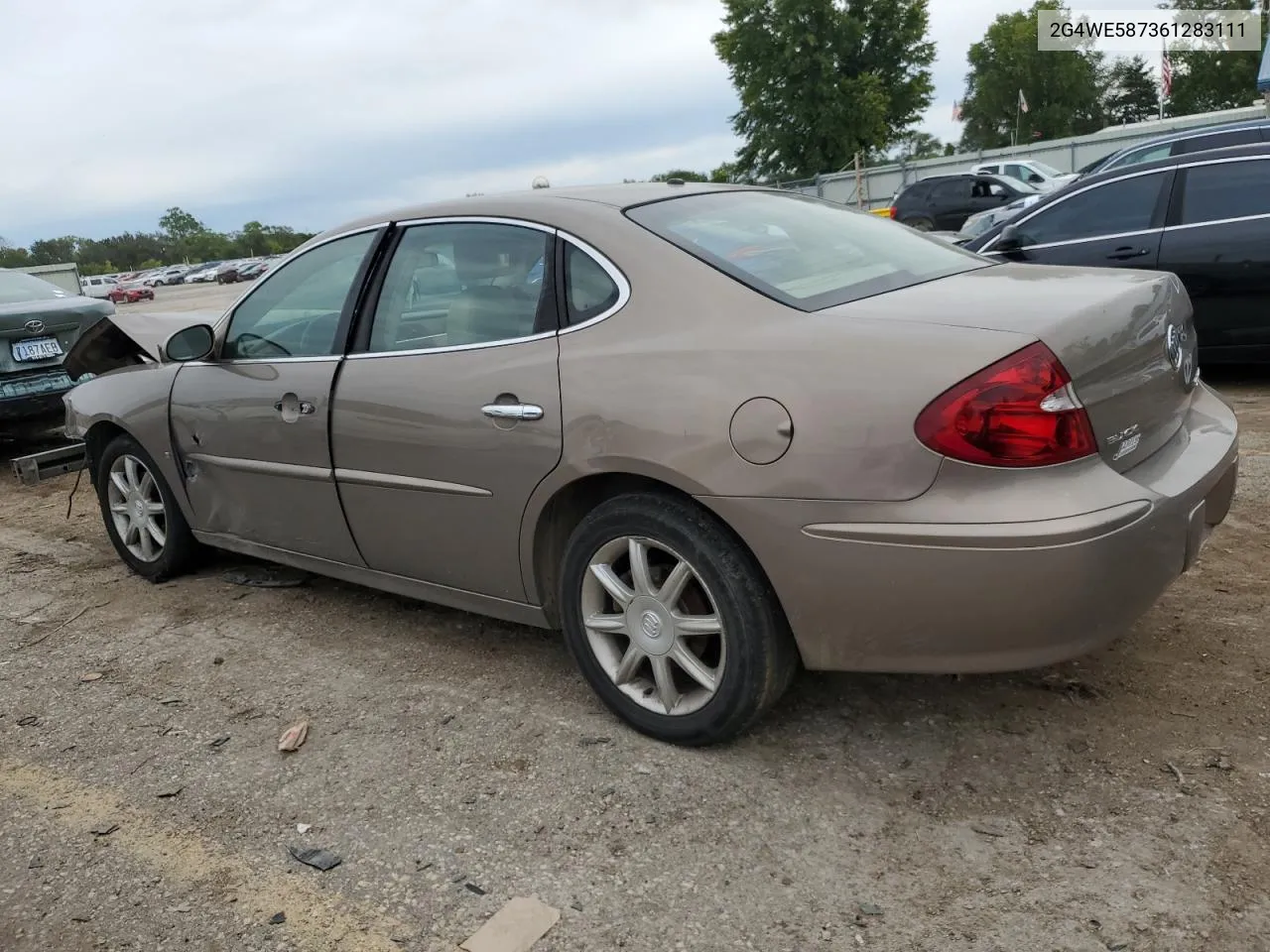 2006 Buick Lacrosse Cxs VIN: 2G4WE587361283111 Lot: 73117654