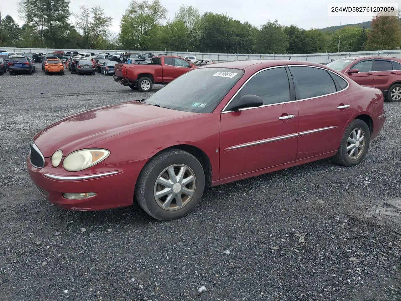 2006 Buick Lacrosse Cxl VIN: 2G4WD582761207009 Lot: 74209914