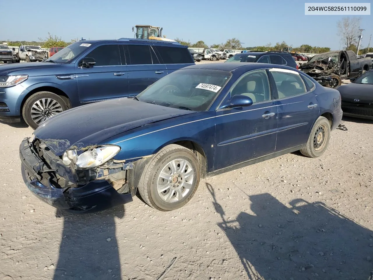 2006 Buick Lacrosse Cx VIN: 2G4WC582561110099 Lot: 74597474