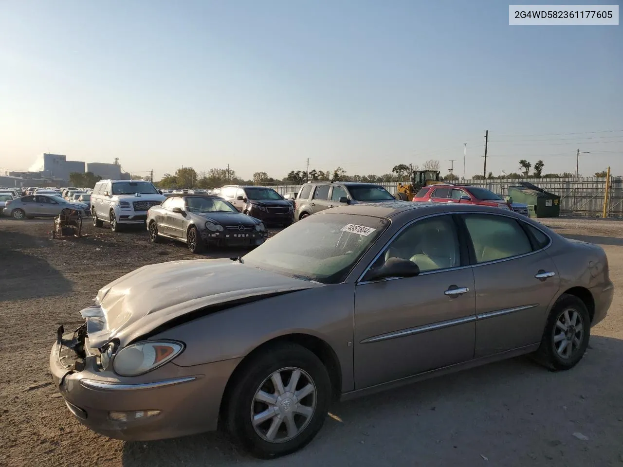 2006 Buick Lacrosse Cxl VIN: 2G4WD582361177605 Lot: 74951804