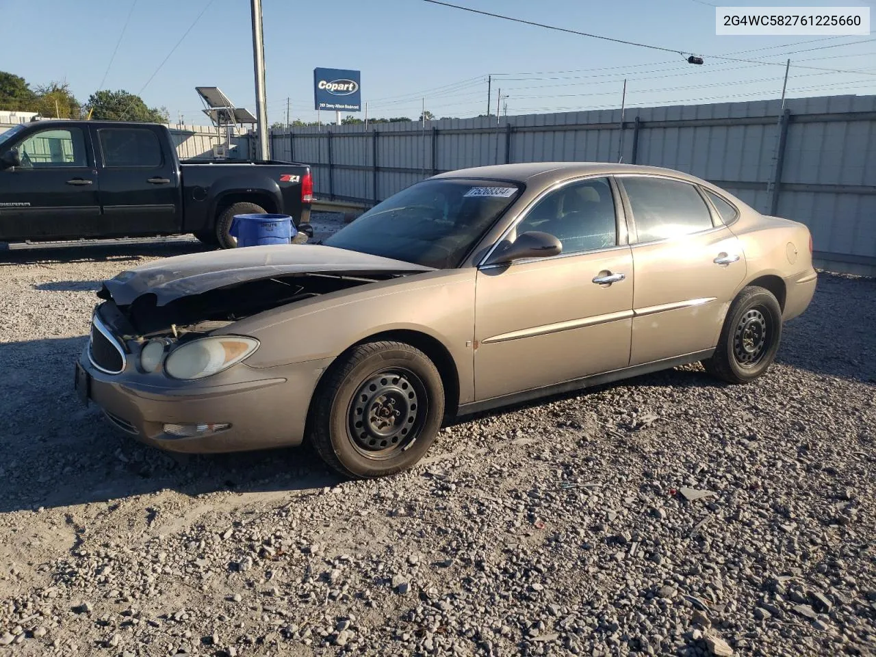 2006 Buick Lacrosse Cx VIN: 2G4WC582761225660 Lot: 75268334