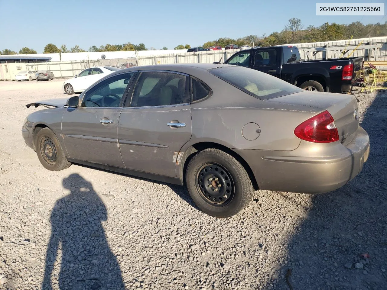 2006 Buick Lacrosse Cx VIN: 2G4WC582761225660 Lot: 75268334