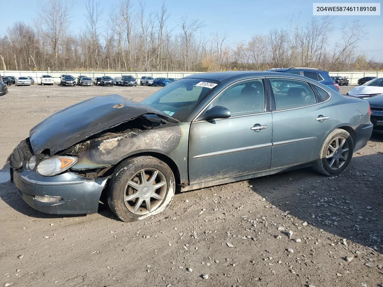 2006 Buick Lacrosse Cxs VIN: 2G4WE587461189108 Lot: 78105794