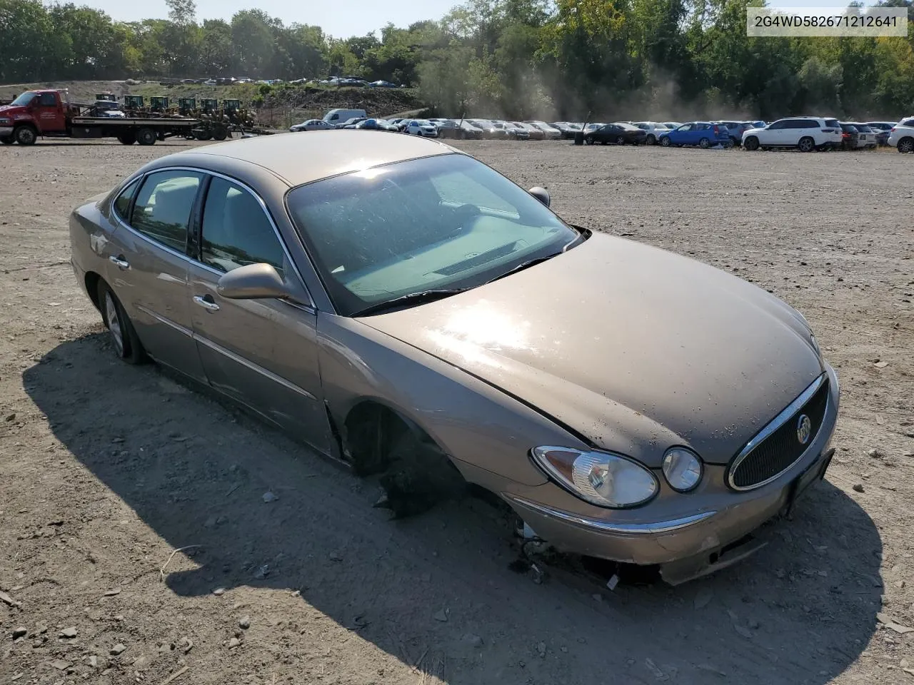 2007 Buick Lacrosse Cxl VIN: 2G4WD582671212641 Lot: 70956864