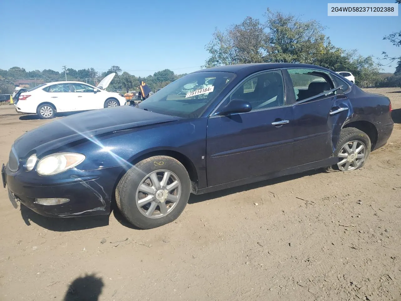 2007 Buick Lacrosse Cxl VIN: 2G4WD582371202388 Lot: 75114184