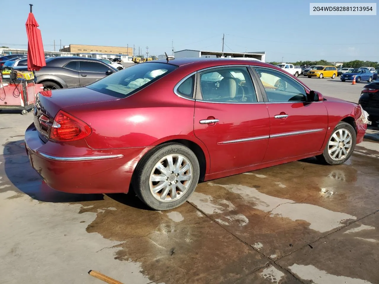 2008 Buick Lacrosse Cxl VIN: 2G4WD582881213954 Lot: 62486284