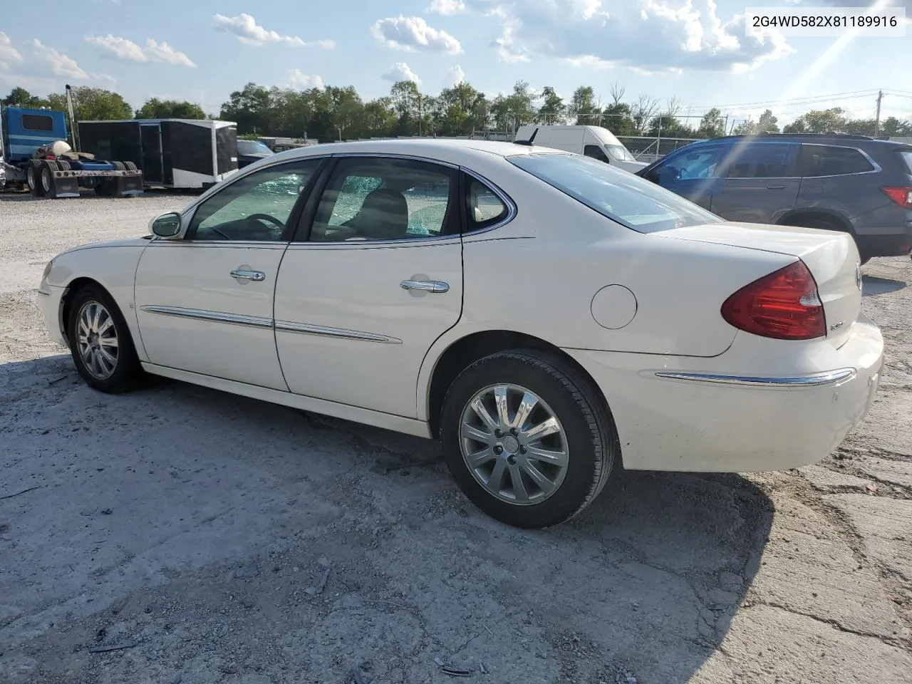 2008 Buick Lacrosse Cxl VIN: 2G4WD582X81189916 Lot: 70515174